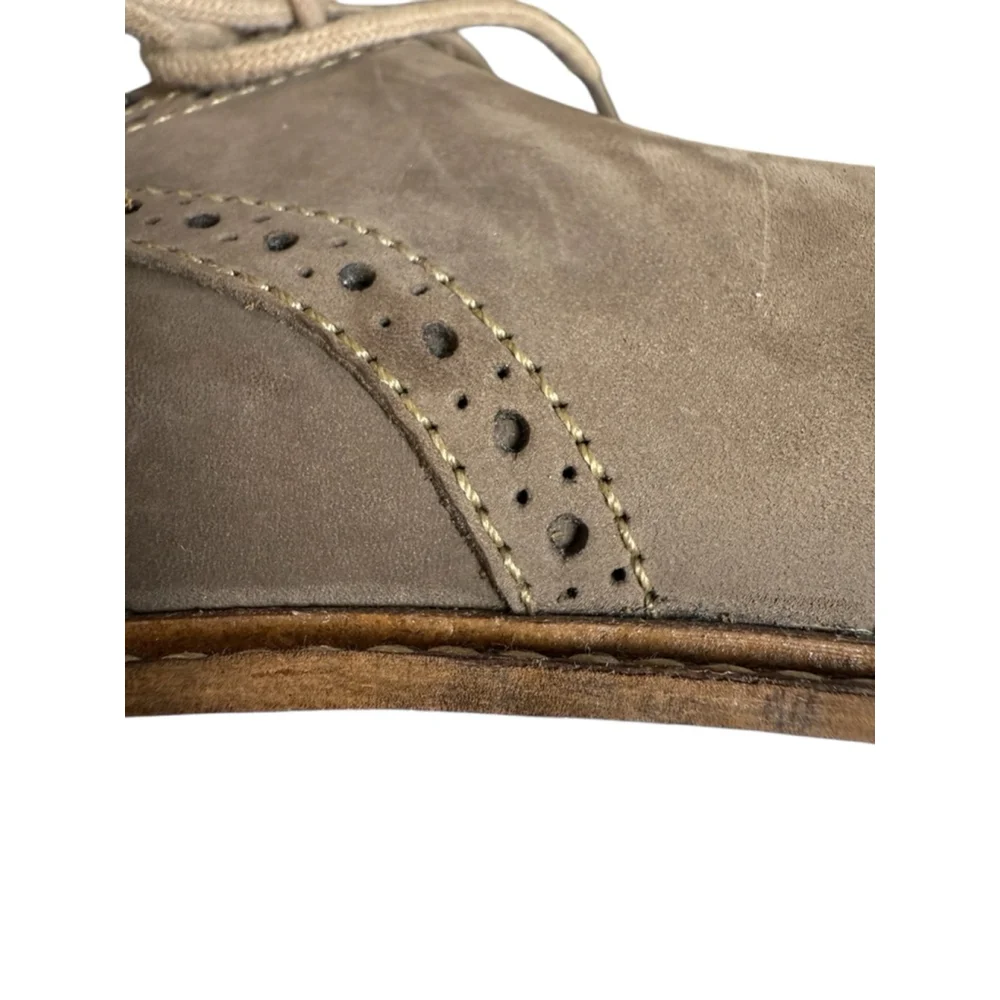 1901 Leather Wingtip Oxford Dress Shoes Gray Size 8.5